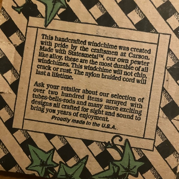 Statesmedal Windchime by Carson - Picture 6 of 6